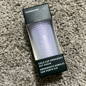 Starbucks 2021 Holiday Studded Tumbler Ornament-  Icy (white/purple)